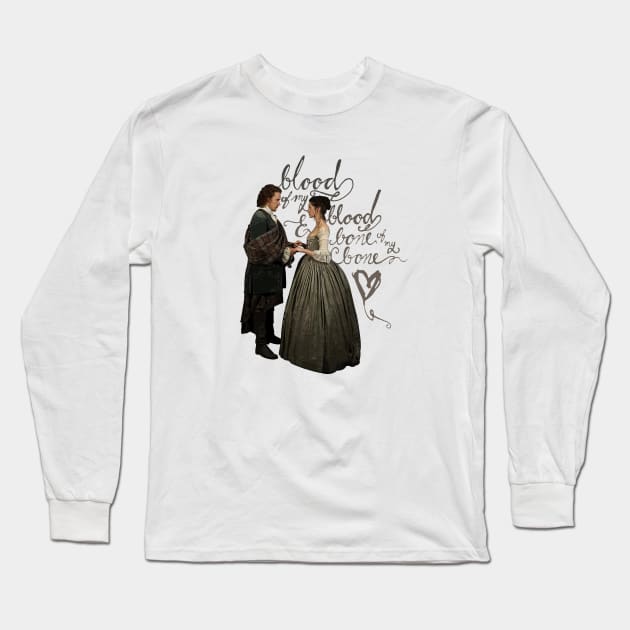 Outlander Blood of My Blood Illustration Long Sleeve T-Shirt by devanpm